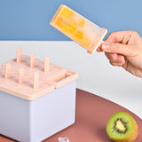 Maxbell Popsicles Models with Popsicle Stick Popcylce Maker for Frozen Yogurt Making S 4 girds