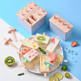 Maxbell Popsicles Models with Popsicle Stick Popcylce Maker for Frozen Yogurt Making S 4 girds