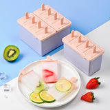 Maxbell Popsicles Models with Popsicle Stick Popcylce Maker for Frozen Yogurt Making S 4 girds