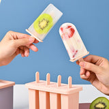 Maxbell Popsicles Models with Popsicle Stick Popcylce Maker for Frozen Yogurt Making S 4 girds