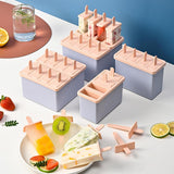 Maxbell Popsicles Models with Popsicle Stick Popcylce Maker for Frozen Yogurt Making S 4 girds