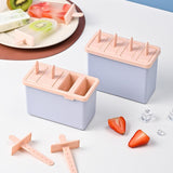 Maxbell Popsicles Models with Popsicle Stick Popcylce Maker for Frozen Yogurt Making S 4 girds