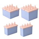 Maxbell Popsicles Models with Popsicle Stick Popcylce Maker for Frozen Yogurt Making S 4 girds