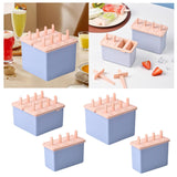 Maxbell Popsicles Models with Popsicle Stick Popcylce Maker for Frozen Yogurt Making S 4 girds