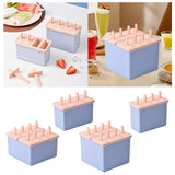 Maxbell Popsicles Models with Popsicle Stick Popcylce Maker for Frozen Yogurt Making S 4 girds