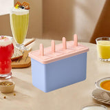 Maxbell Popsicles Models with Popsicle Stick Popcylce Maker for Frozen Yogurt Making S 4 girds