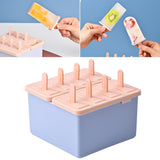Maxbell Popsicles Models with Popsicle Stick Popcylce Maker for Frozen Yogurt Making S 8 girds