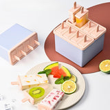 Maxbell Popsicles Models with Popsicle Stick Popcylce Maker for Frozen Yogurt Making S 8 girds