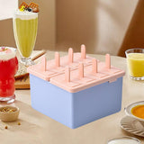 Maxbell Popsicles Models with Popsicle Stick Popcylce Maker for Frozen Yogurt Making S 8 girds