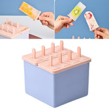 Maxbell Popsicles Models with Popsicle Stick Popcylce Maker for Frozen Yogurt Making L 8 girds