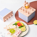 Maxbell Popsicles Models with Popsicle Stick Popcylce Maker for Frozen Yogurt Making L 8 girds