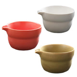 Maxbell Traditional Matcha Bowl with Pouring Spout for Tea Room Restaurant Beginners White