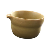 Maxbell Traditional Matcha Bowl with Pouring Spout for Tea Room Restaurant Beginners Beige