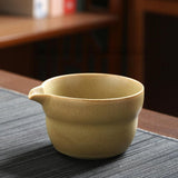 Maxbell Traditional Matcha Bowl with Pouring Spout for Tea Room Restaurant Beginners Beige