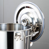 Maxbell Stainless Steel Sealed Bucket Kitchen Cookware Storage Bucket for Hotel Home 17.5 cmx17.5 cm
