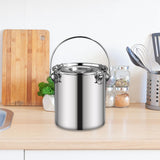 Maxbell Stainless Steel Sealed Bucket Kitchen Cookware Storage Bucket for Hotel Home 17.5 cmx17.5 cm