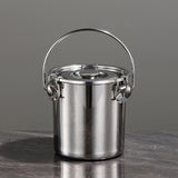 Maxbell Stainless Steel Sealed Bucket Kitchen Cookware Storage Bucket for Hotel Home 20 cmx20 cm