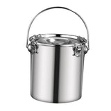 Maxbell Stainless Steel Sealed Bucket Kitchen Cookware Storage Bucket for Hotel Home 20 cmx20 cm