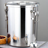 Maxbell Stainless Steel Sealed Bucket Kitchen Cookware Storage Bucket for Hotel Home 20 cmx20 cm
