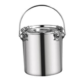 Maxbell Stainless Steel Sealed Bucket Kitchen Cookware Storage Bucket for Hotel Home 20 cmx20 cm