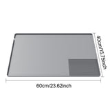 Maxbell Espresso Tamping Mat Heat Resistant Table Mat for Office Coffee Shop Counter Grey