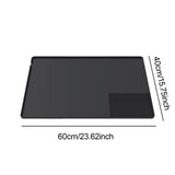 Maxbell Espresso Tamping Mat Heat Resistant Table Mat for Office Coffee Shop Counter Black