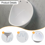 Maxbell Urinals Toilet Training Washout Urinal with Drain for Toddlers Kids Children White