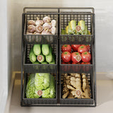 Maxbell Kitchen Vegetables Basket Stand Practical for Apartment Farmhouse Restaurant