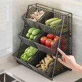 Maxbell Kitchen Vegetables Basket Stand Practical for Apartment Farmhouse Restaurant