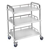 Maxbell Mobile Lab Utility Cart with 4 Brake Casters 45x35x86cm for Snack Bar Sturdy