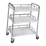 Maxbell Mobile Lab Utility Cart with 4 Brake Casters 45x35x86cm for Snack Bar Sturdy