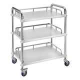 Maxbell Mobile Lab Utility Cart with 4 Brake Casters 45x35x86cm for Snack Bar Sturdy