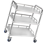 Maxbell Mobile Lab Utility Cart with 4 Brake Casters 45x35x86cm for Snack Bar Sturdy