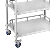 Maxbell Mobile Lab Utility Cart with 4 Brake Casters 45x35x86cm for Snack Bar Sturdy