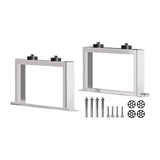 Maxbell 2Pcs Air Conditioner Rack Elevated Ground Mount Base for Office Outdoor Home