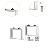 Maxbell 2Pcs Air Conditioner Rack Elevated Ground Mount Base for Office Outdoor Home