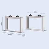 Maxbell 2Pcs Air Conditioner Rack Elevated Ground Mount Base for Office Outdoor Home