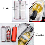 Maxbell Single Bottle Wine Carrier EVA Lightweight Organizer for Beach Dinner Picnic