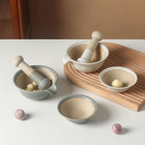 Maxbell Porcelain Pestle Classic Rice Paste Home Use Easy to Clean Mini Grinding Rod