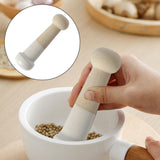 Maxbell Porcelain Pestle Classic Rice Paste Home Use Easy to Clean Mini Grinding Rod