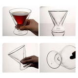 Maxbell Coffee Mug Espresso Lover Gifts Glassware 180ml for Party Holiday Gatherings