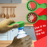 Maxbell Bottle Lid Opener Opening Tool Lid Open Tool for Dining Room Elderly Seniors Green