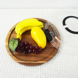 Maxbell Cheese Board Portable Gifts with Handle Snack Plate for Outdoor Bread Travel