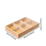 Maxbell Bamboo Nut Serving Tray Platter for Restaurant Outdoor Picnic Indoor Outdoor 30x20x4.5cm