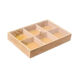 Maxbell Bamboo Nut Serving Tray Platter for Restaurant Outdoor Picnic Indoor Outdoor 30x20x4.5cm