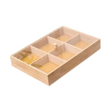 Maxbell Bamboo Nut Serving Tray Platter for Restaurant Outdoor Picnic Indoor Outdoor 30x20x4.5cm