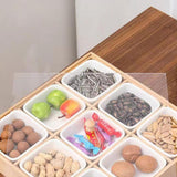 Maxbell Bamboo Nut Serving Tray Platter for Restaurant Outdoor Picnic Indoor Outdoor 30x30x4.5cm