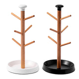 Maxbell Coffee Mug Tree Holder Shelf Water Cup Rack for Home Kitchen Organizer Table black base