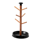 Maxbell Coffee Mug Tree Holder Shelf Water Cup Rack for Home Kitchen Organizer Table black base