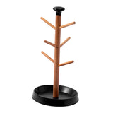 Maxbell Coffee Mug Tree Holder Shelf Water Cup Rack for Home Kitchen Organizer Table black base